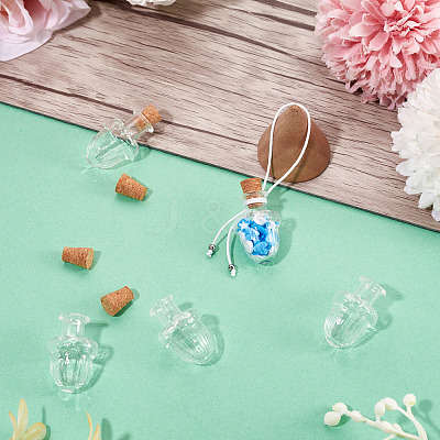 10Pcs Clear Glass Wishing Bottles AJEW-TA0002-85C-1