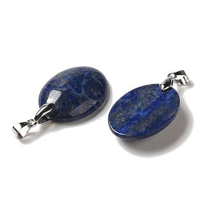 Natural Lapis Lazuli Pendants G-Z055-03P-13-1