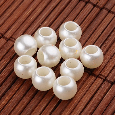 Imitation Pearl Acrylic European Beads OPDL-L010-2901-1