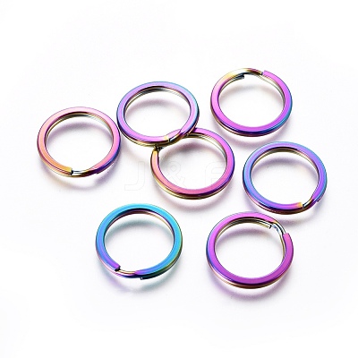 Ion Plating(IP) 304 Stainless Steel Split Key Rings STAS-G201-10B-M-1