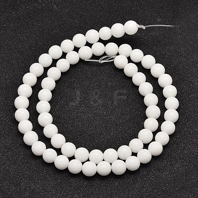 Natural Malaysia Jade Beads Strands G-A146-6mm-B01-1