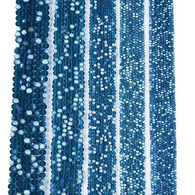 Transparent Glass Beads Strands X-EGLA-A044-T6mm-MB27-1