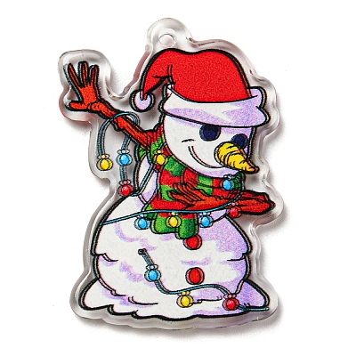 Christmas Theme Acrylic Pendants MACR-C024-05B-1