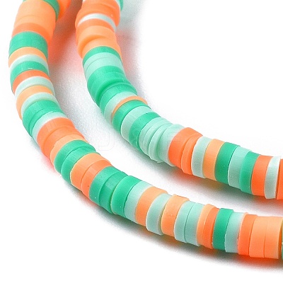 Handmade Polymer Clay Beads Strands CLAY-R089-3mm-013-1