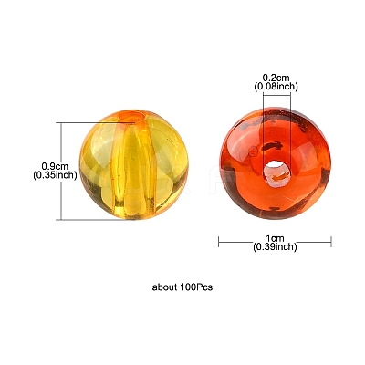 Transparent Acrylic Beads MACR-YW0002-72B-1