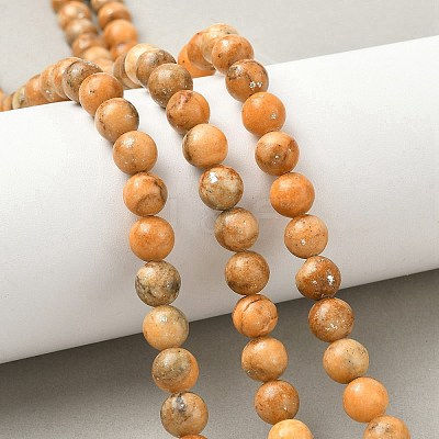 Dyed Natural Dolomite Beads Strands G-D337-8mm-D05-1