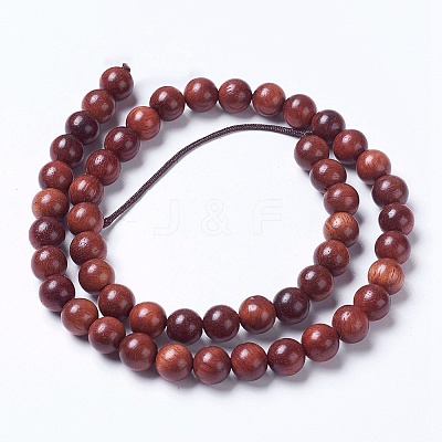 Natural Wood Beads Strands WOOD-J001-04-6mm-1