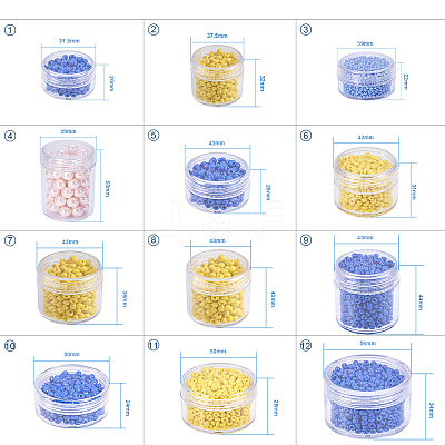 Plastic Bead Containers CON-BC0004-22B-43x40-1