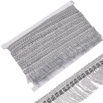 Polyester Tassel Lace Ribbons DIY-WH0530-69B-1