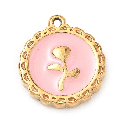 304 Stainless Steel Enamel Pendants SA-CBA8A4A-04B-G-1
