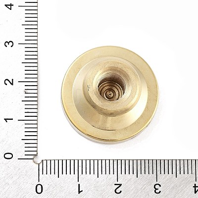 Texture Theme Roung Brass Stamp Head AJEW-M036-06D-G-1