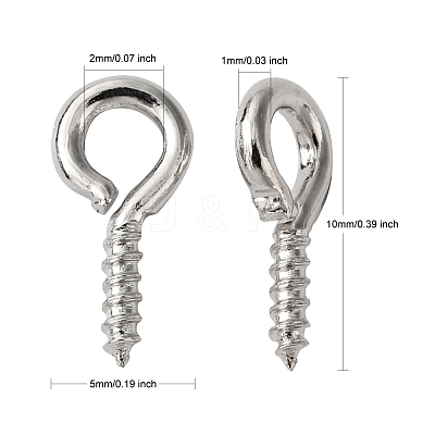 Iron Screw Eye Pin Peg Bails X-IFIN-S699-01A-P-NF-1