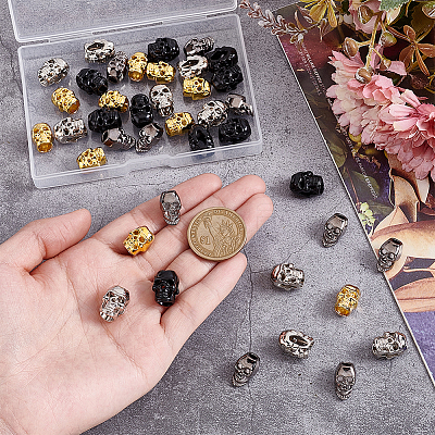 40Pcs 4 Styles Alloy Bead Cone FIND-NB0006-51-1