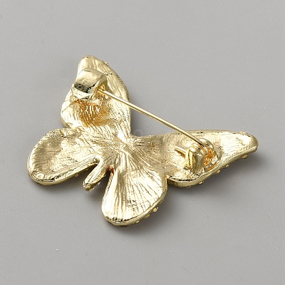 Butterfly Alloy Brooches for Backpack Clothes JEWB-WH0051-002LG-1