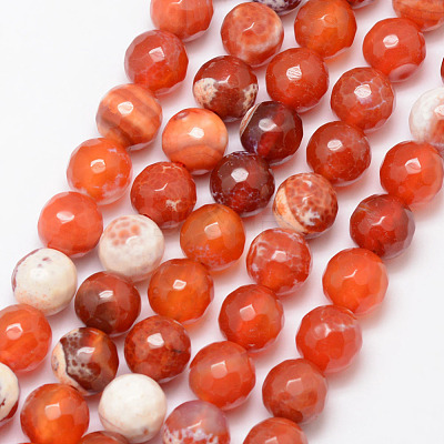 Natural Fire Crackle Agate Bead Strands X-G-K166-07F-10mm-14-1