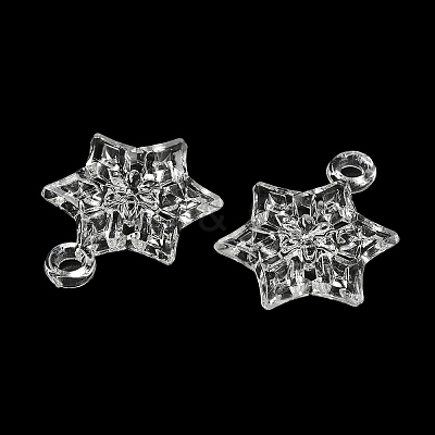 Transparent Acrylic Pendants TACR-G048-27-1
