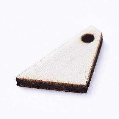 Natural Wood Pendants WOOD-WH0100-35A-1