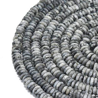 Frosted Natural Larvikite Beads Strands G-K389-C38-01-1