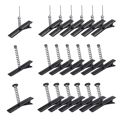 30Pcs 3 Styles Iron Alligator Hair Clips Findings PHAR-TA0001-10-1
