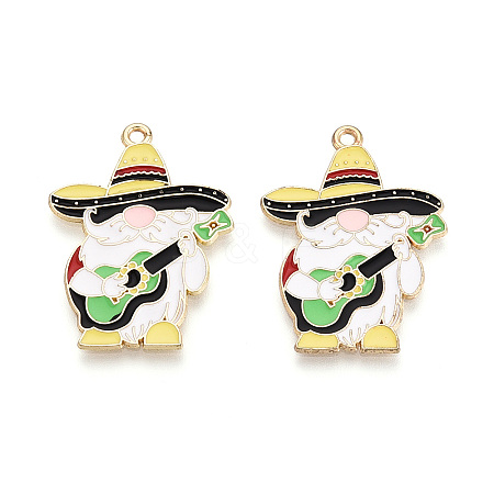 Alloy and Enamel Pendants ENAM-T021-20B-1