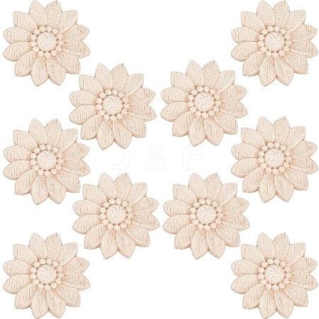Wood Carved Onlay Applique Craft WOOD-WH0034-11B-1