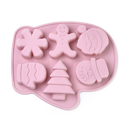 Christmas Food Grade Silicone Waffle Molds DIY-L025-039-1