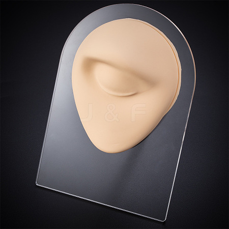 Soft Silicone Eye Flexible Model Body Navel Displays with Acrylic Stands ODIS-E016-07-1