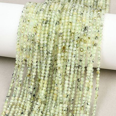 Natural Prehnite Beads Strands G-RM250104-A7-1