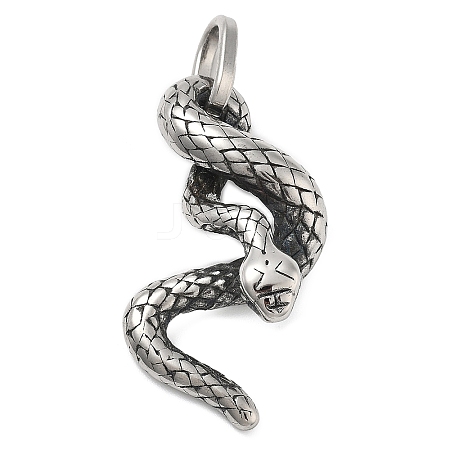 304 Stainless Steel Pendants STAS-V008-03AS-1