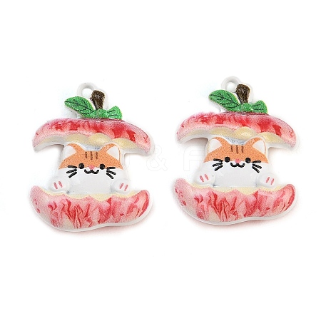 Baking Paint Zinc Alloy Pendants AL-CBA032C-09-1