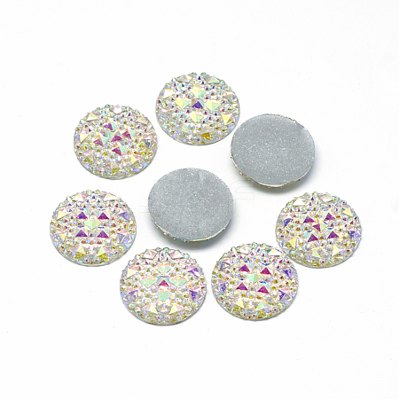 Resin Cabochons CRES-Q192-20mm-10AB-1