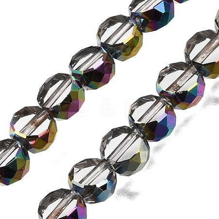 Electroplated Transparent Glass Beads Strands GL-CBA98F0-06B-03-1