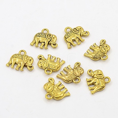 Tibetan Style Alloy Charms PALLOY-P220-01AG-NR-1