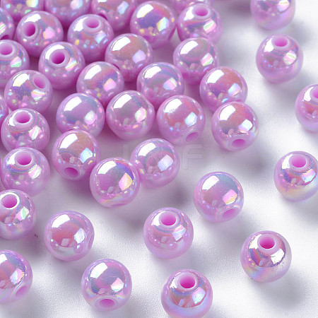 Opaque Acrylic Beads X-MACR-S370-D8mm-A03-1