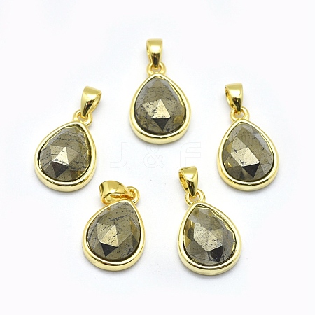 Natural Pyrite Pendants G-O176J-05G-1