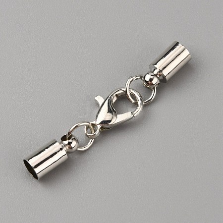 Brass Lobster Claw Clasps FIND-WH0044-78P-1