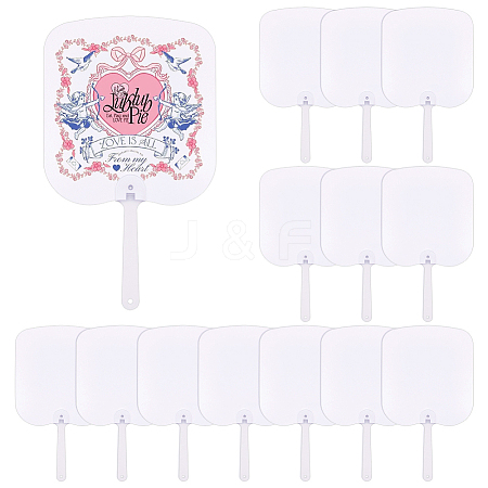 Fan Plastic Heat Transfer Blanks DIY-WH0580-53-1