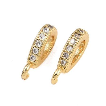 Brass Micro Pave Cubic Zirconia Pendants KK-A269-08G-1