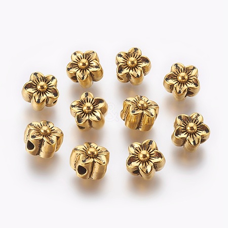 Tibetan Style Alloy Beads X-MPDL-5452-AG-LF-1
