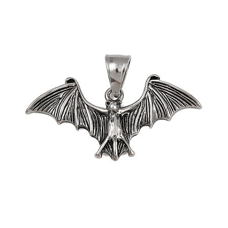 304 Stainless Steel Pendants STAS-V012-02AS-1