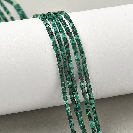 Natural Malachite Beads Strands G-G271-G01-1x1.5mm-1