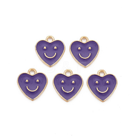 Alloy Enamel Charms ENAM-T016-12H-RS-1