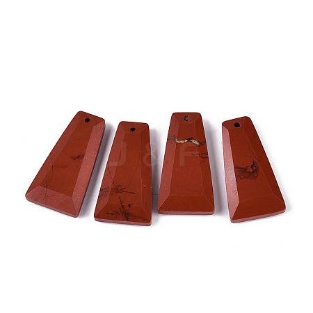 Natural Red Jasper Pendants G-Q601-10D-1
