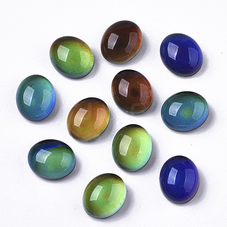 Translucent Glass Cabochons GLAA-T023-02C-01-1