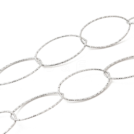 304 Stainless Steel Oval Link Chains CHS-C018-01A-P-1