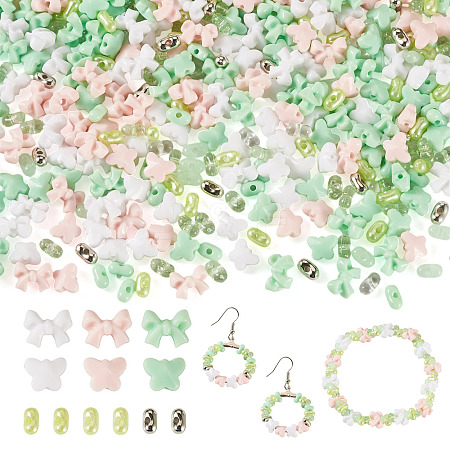 Mixed Styles Acrylic Beads SACR-TA0001-81A-1