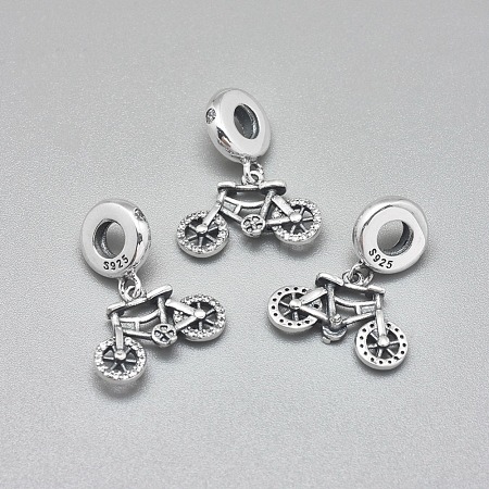 925 Sterling Silver European Dangle Charms STER-I019-52AS-1