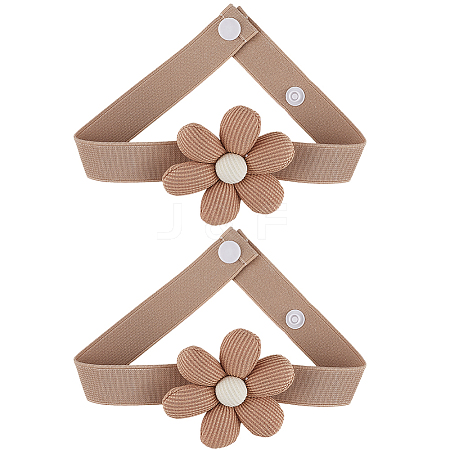 Fibre Flower Curtain Tiebacks AJEW-WH20022-50B-02-1