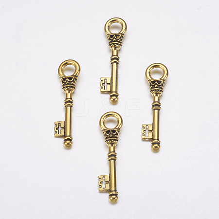 Tibetan Style Alloy Pendants TIBEP-EA10909YKG-AG-LF-1