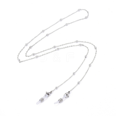 304 Stainless Steel Eyeglasses Chains X-AJEW-F044-02-P-1